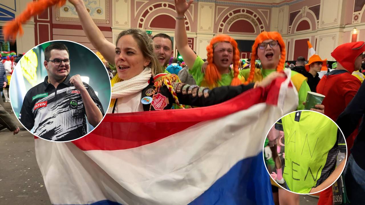 Er was veel Nederlandse support voor Van Veen tijdens de halve finale