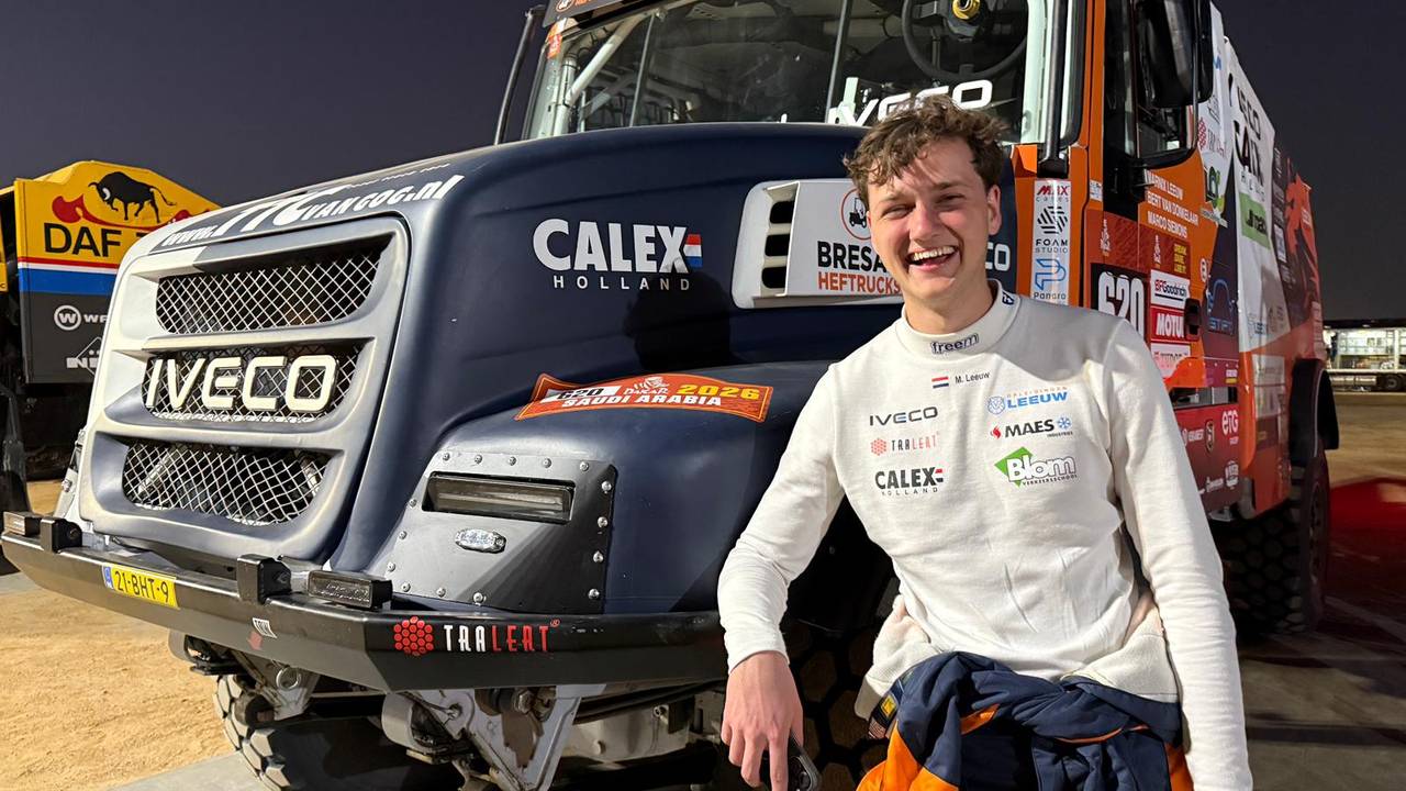 Marnix Leeuw na de proloog in de Dakar Rally (foto: Nynke Cuperus).