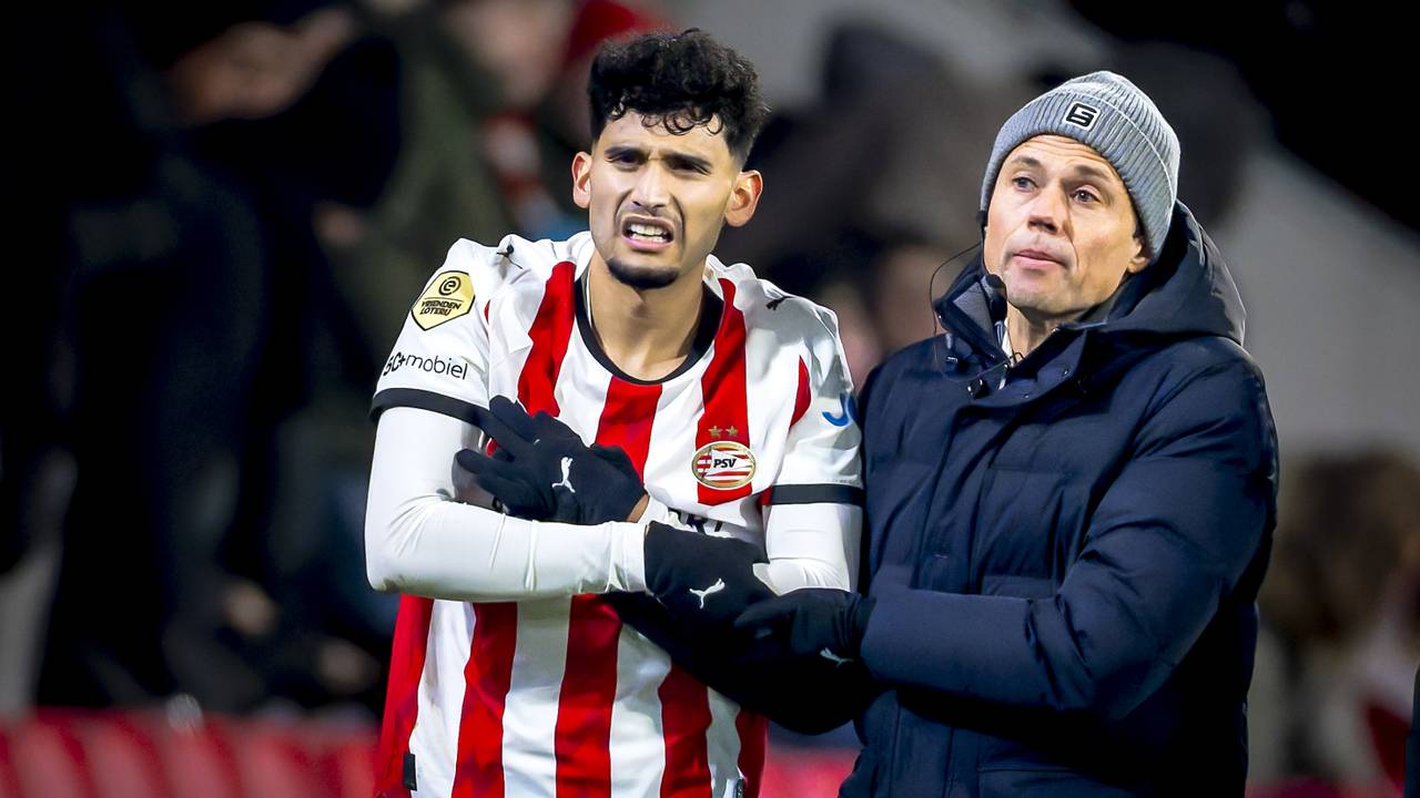 Ricardo Pepi moet geopereerd worden aan zijn arm en zal voorlopig niet inzetbaar zijn voor PSV (Foto: ANP).