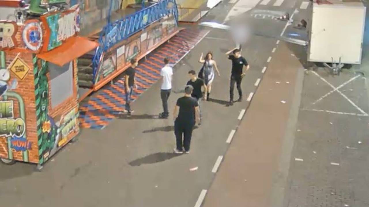 De groep met vijf mannen en een vrouw viel een stel aan na een avond op de Tilburgse Kermis (Foto: Omroep Brabant / Politie.)