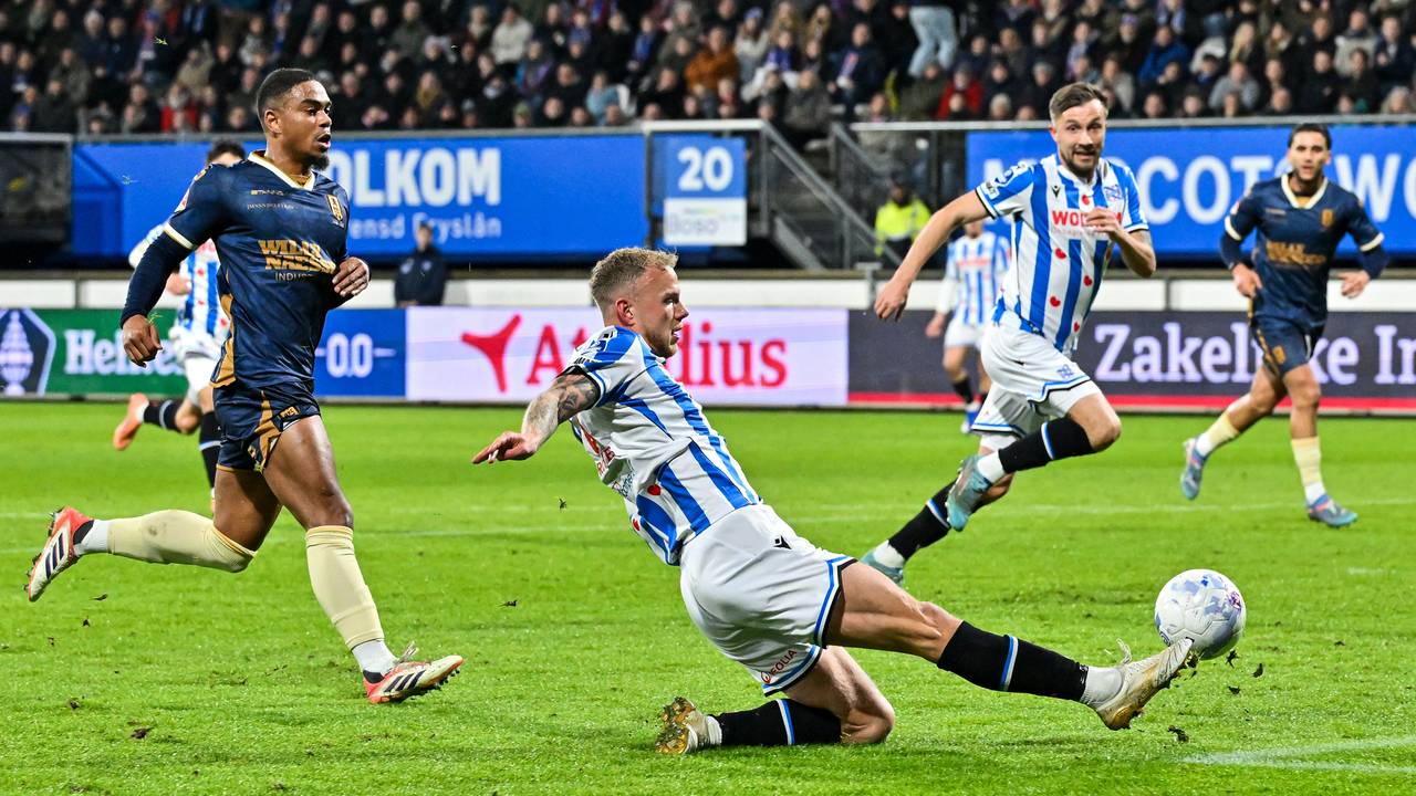 Lieshoutenaar Luuk Brouwers hielp Heerenveen aan de overwinning op RKC. 