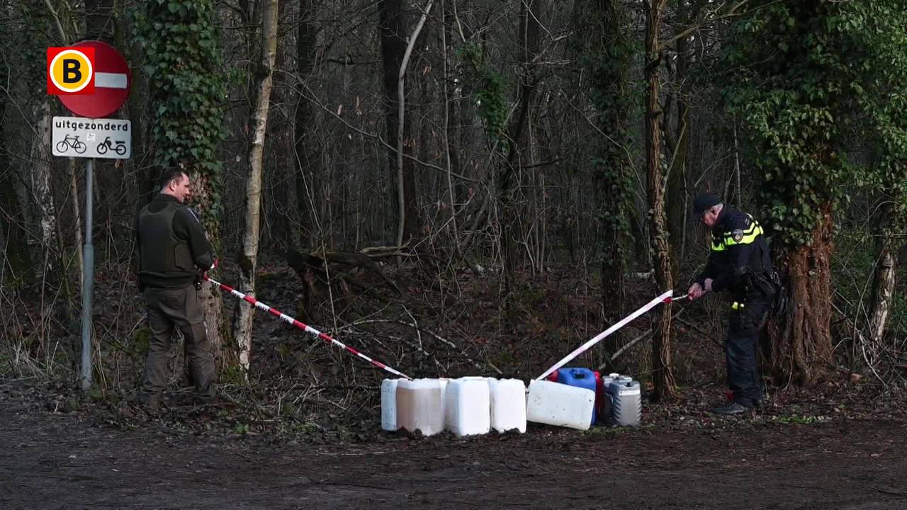 Jerrycans gevonden in Oisterwijkse bossen