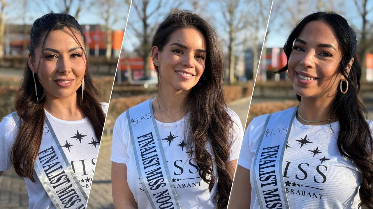 Elyza Kaltofen (25), Sophie van Heeswijk (36) en Lyann Wissekerke (34) strijden om de titel Miss Noord-Brabant 2026.