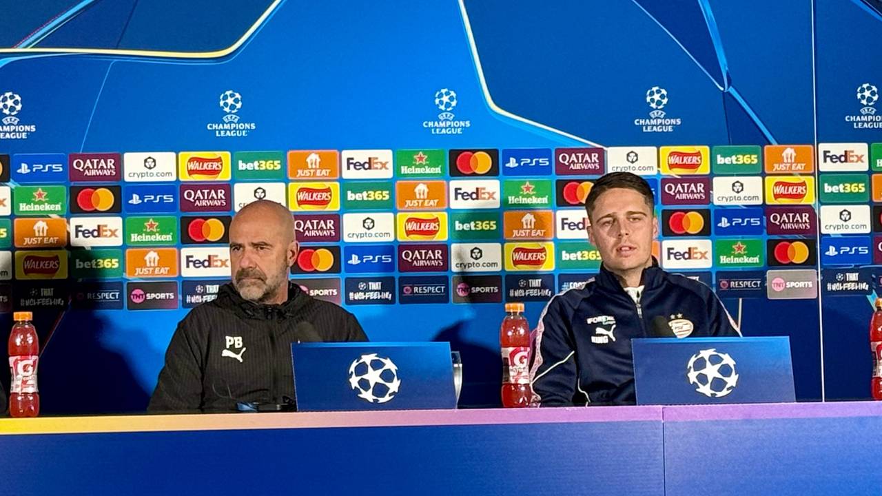 Peter Bosz en Joey Veerman in aanloop naar het Champions League-duel met Newcastle United 