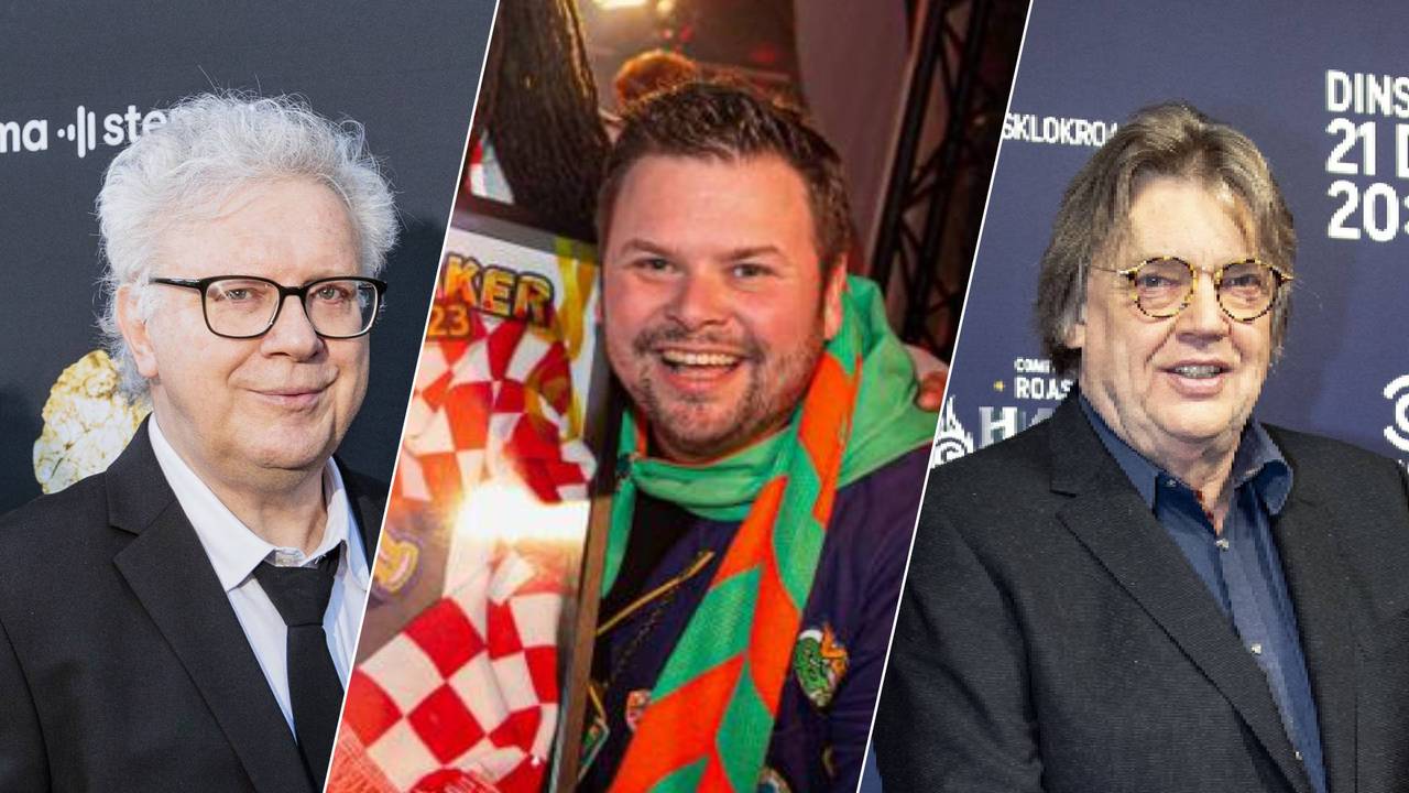 Henk Temming (links), Thomas van Groningen van Lanterfantje (midden) en Henk Westbroek (rechts).