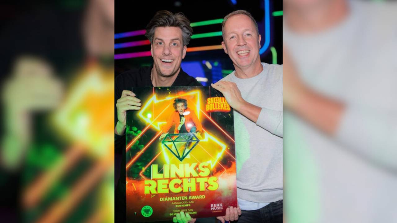 Snollebollekes werd verrast in de uitzending van dj Edwin Evers (foto: Instagram Rob Kemps).