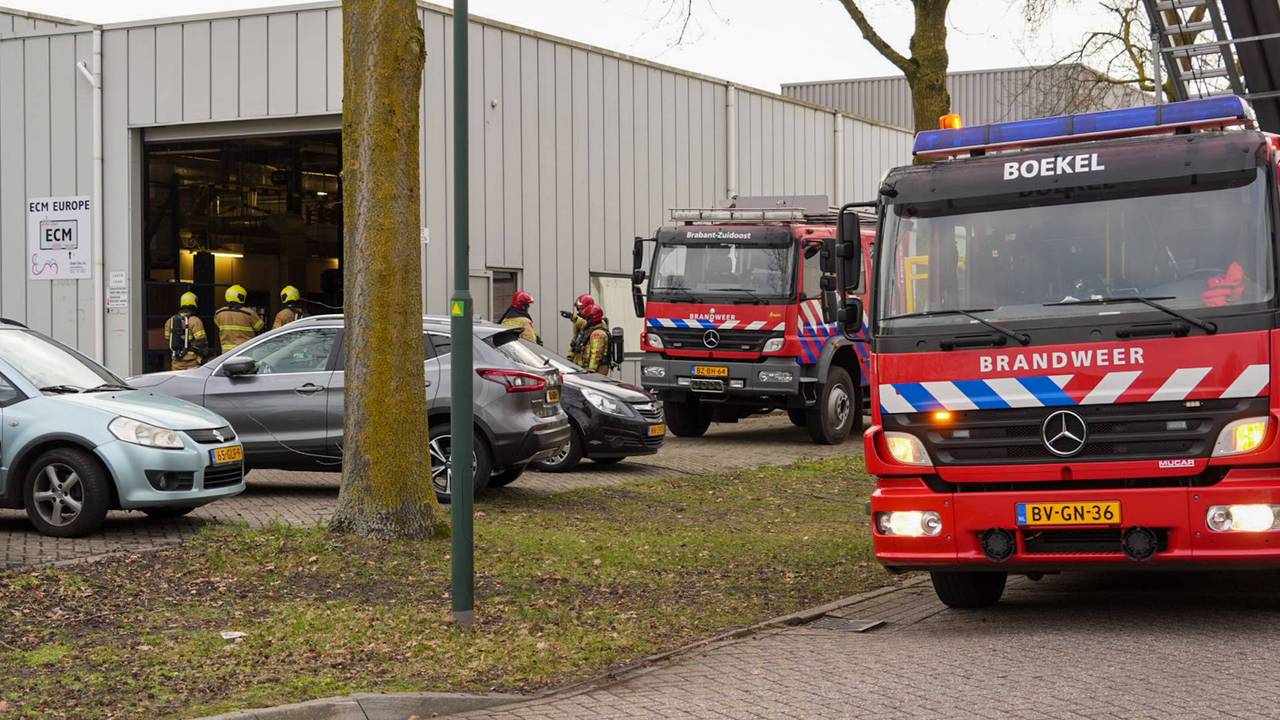 Brand op bedrijventerrein Gemert. Foto: Harrie Grijseels/Persbureau Heitink.