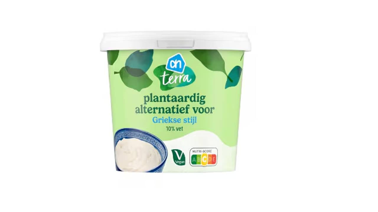 AH Terra Plantaardig alternatief voor Griekse Stijl (1 kg). (foto: AH)