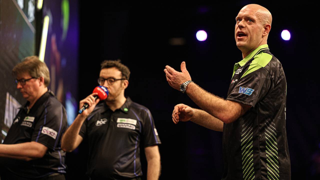 Van Gerwen gooide goed, maar verliest alsnog de finale in Antwerpen (foto: Jenny Segers/PDC)