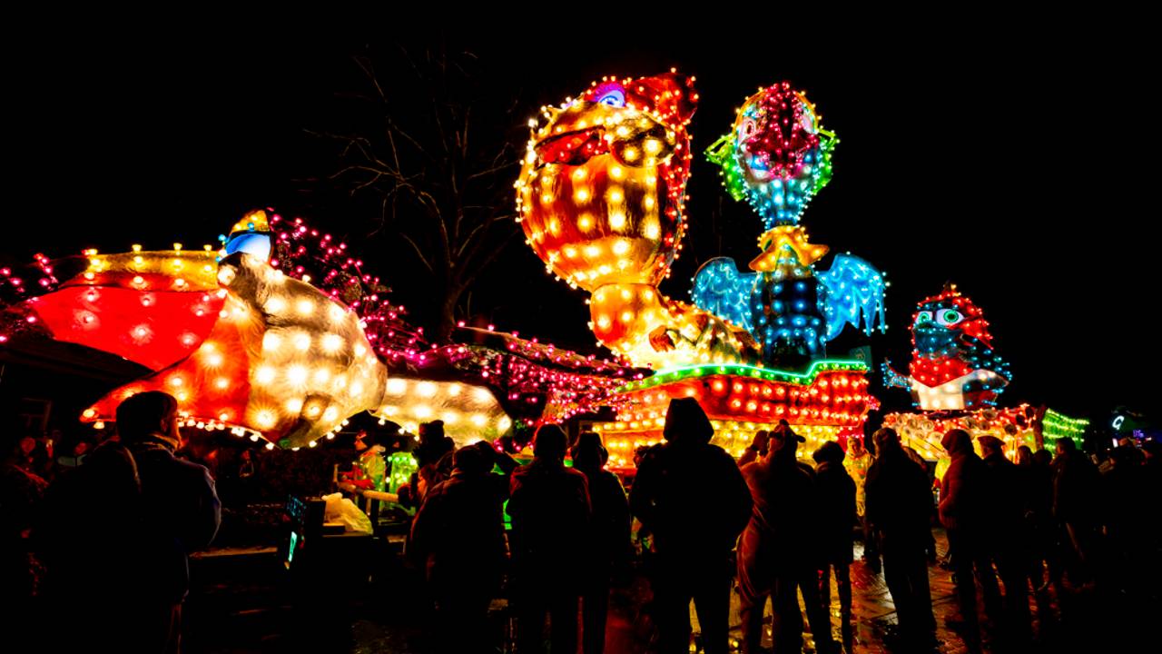 Verlichte Optocht Knollenrijk (Berghem)(foto: Eye4images).