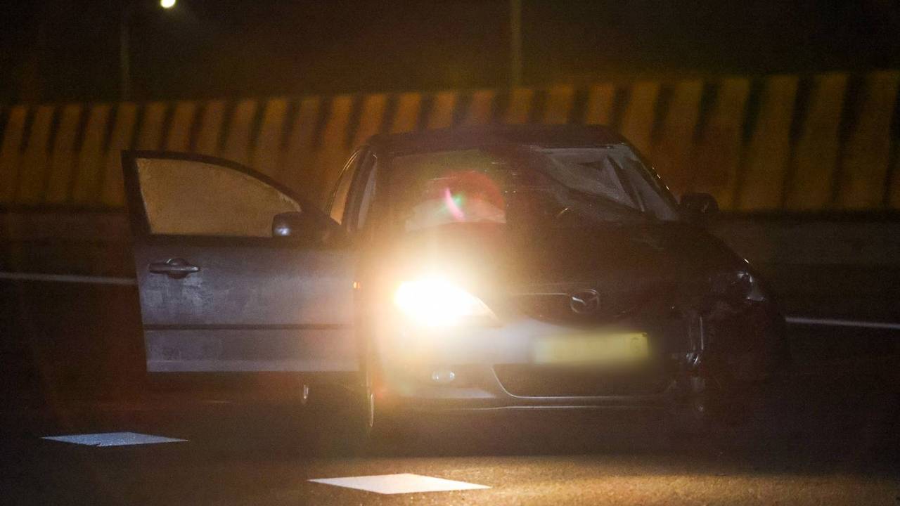 Het slachtoffer werd geraakt door een auto die op de A50 bij Sint-Oedenrode reed (foto: Addy Smits/Persbureau Heitink).