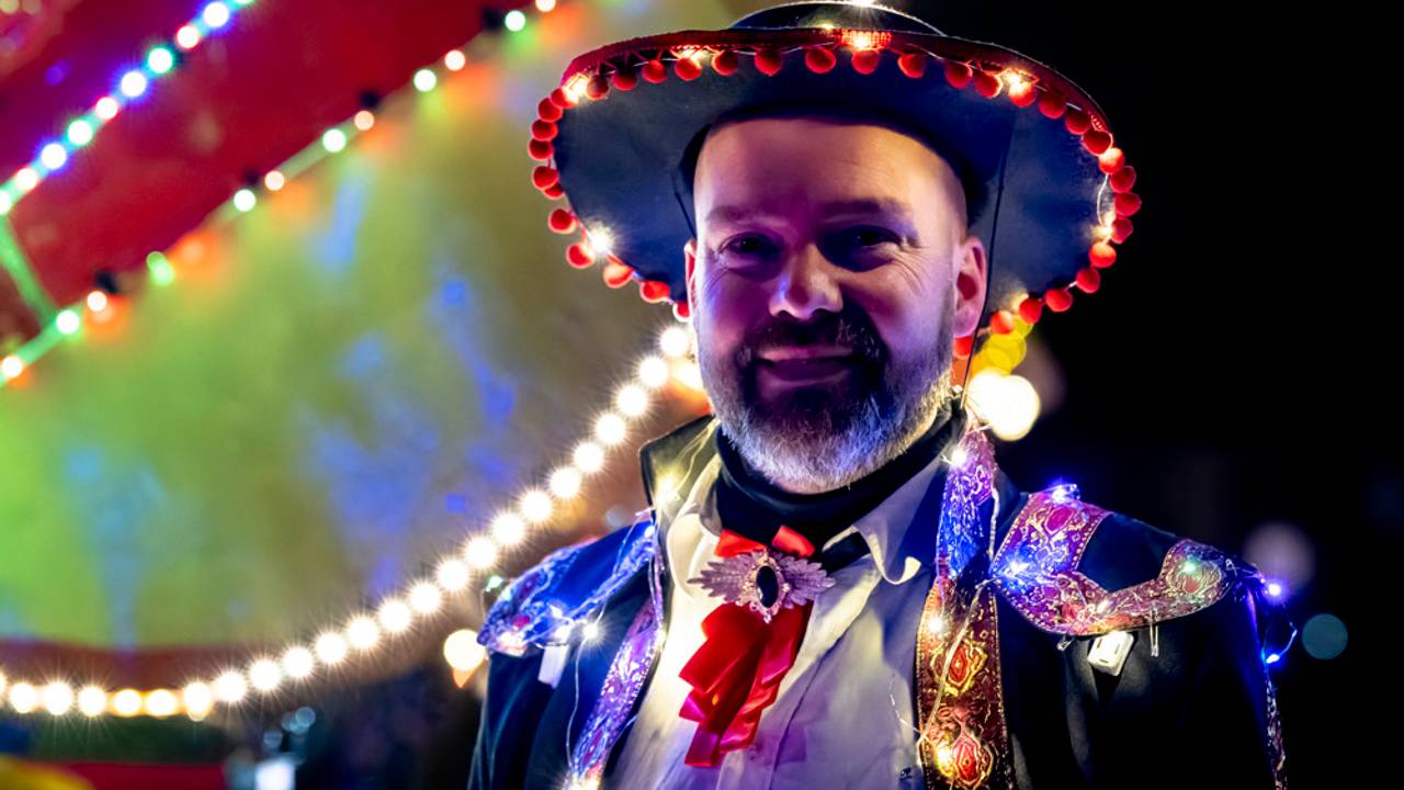 Lampkesoptocht in het Peeënrijk (foto: Caroline van Leusden/Eye4images).