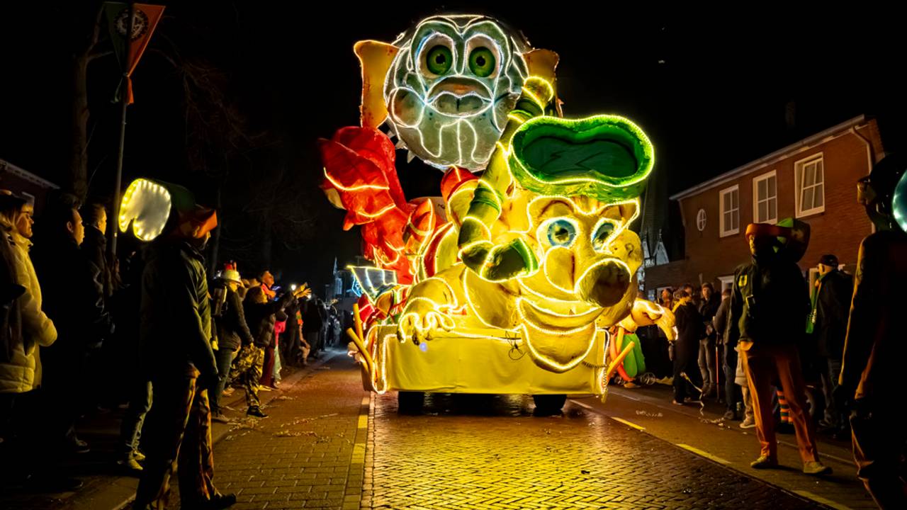 Lampkesoptocht in het Peeënrijk (foto: Caroline van Leusden/Eye4images).