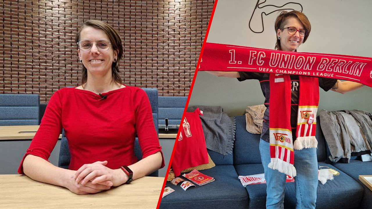 Marieke (38) is raadslid én president van de fanclub van Union Berlin