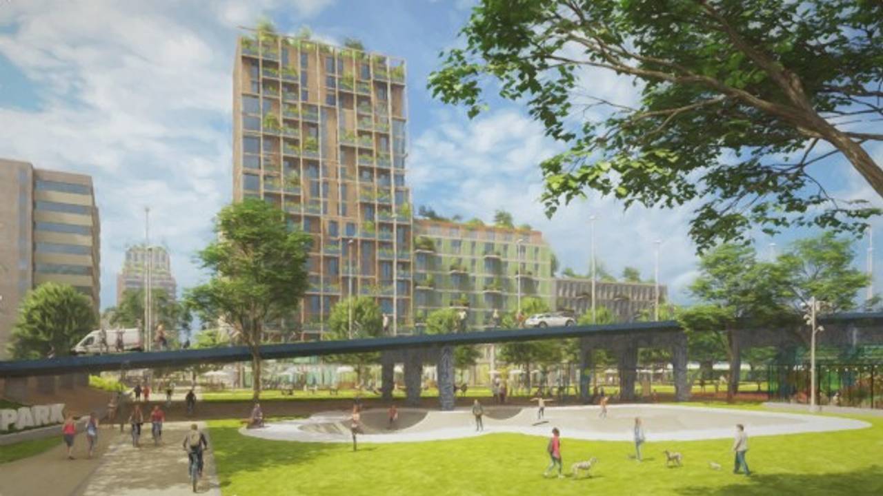 Een impressie van het Kenniskwartier in Tilburg (foto: Gemeente Tilburg).