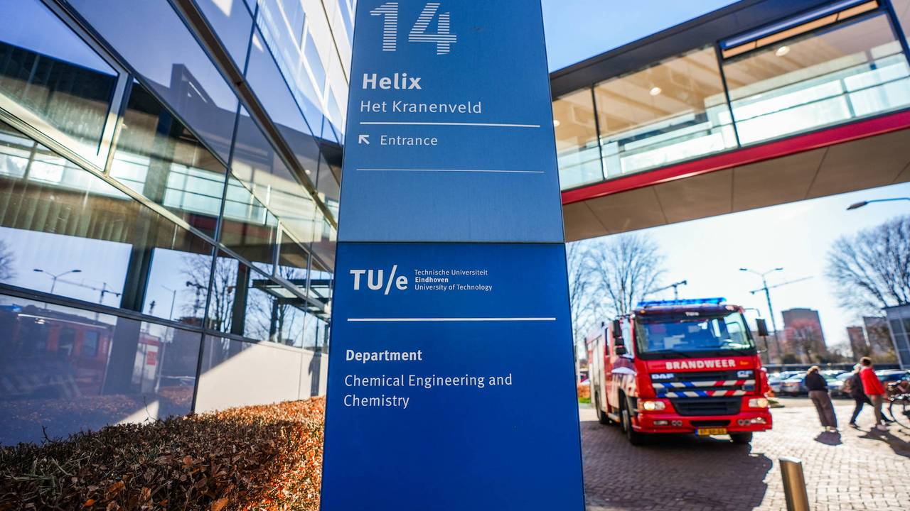 Hulpdiensten rukken massaal uit voor gevaarlijke stof op TU Eindhoven