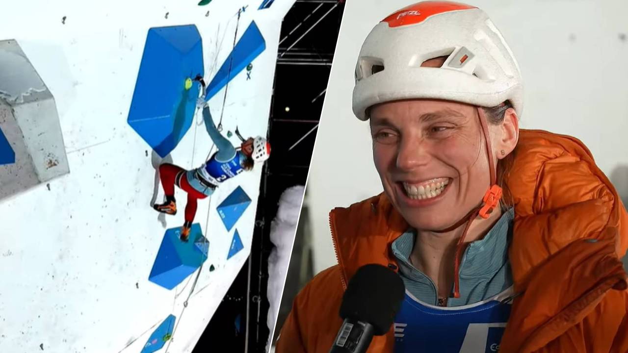 Marianne van der Steen heeft twee goude medailles gewonnen (beeld: International Climbing and Mountaineering (UIAA)).