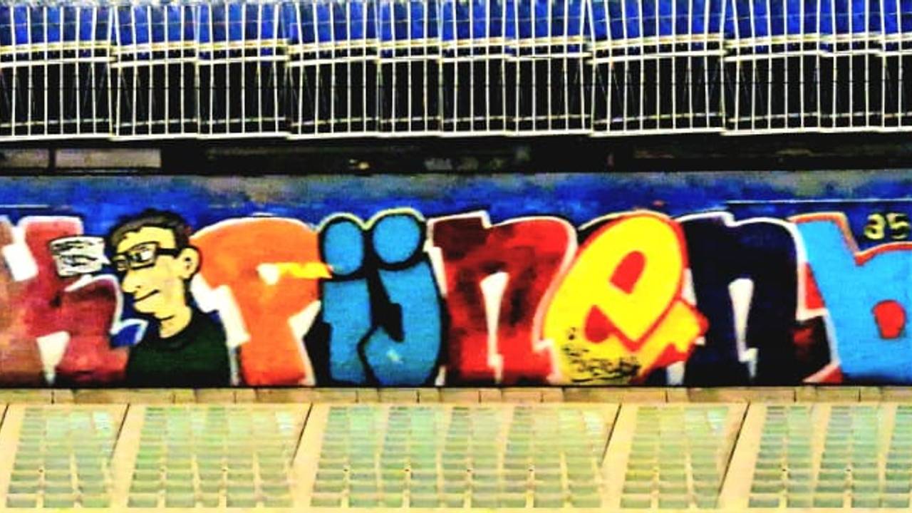 'Whole car' over Helmondse graffiti-voorvechter Henk Pijnenburg (foto: Seyar).