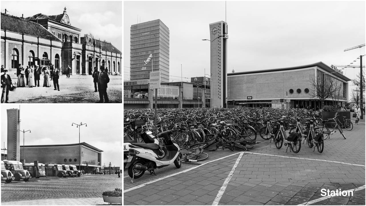 Foto's links 1900 en 1960: Philips. Foto rechts 2025: Hans Krüsemann. 