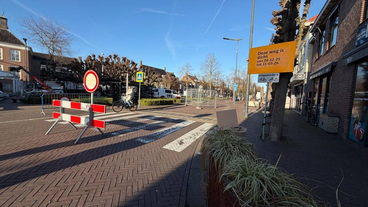 De verbinding tussen de Oude Bredaseweg en de Markt is vier maanden afgesloten (foto: ZuidWest Update).