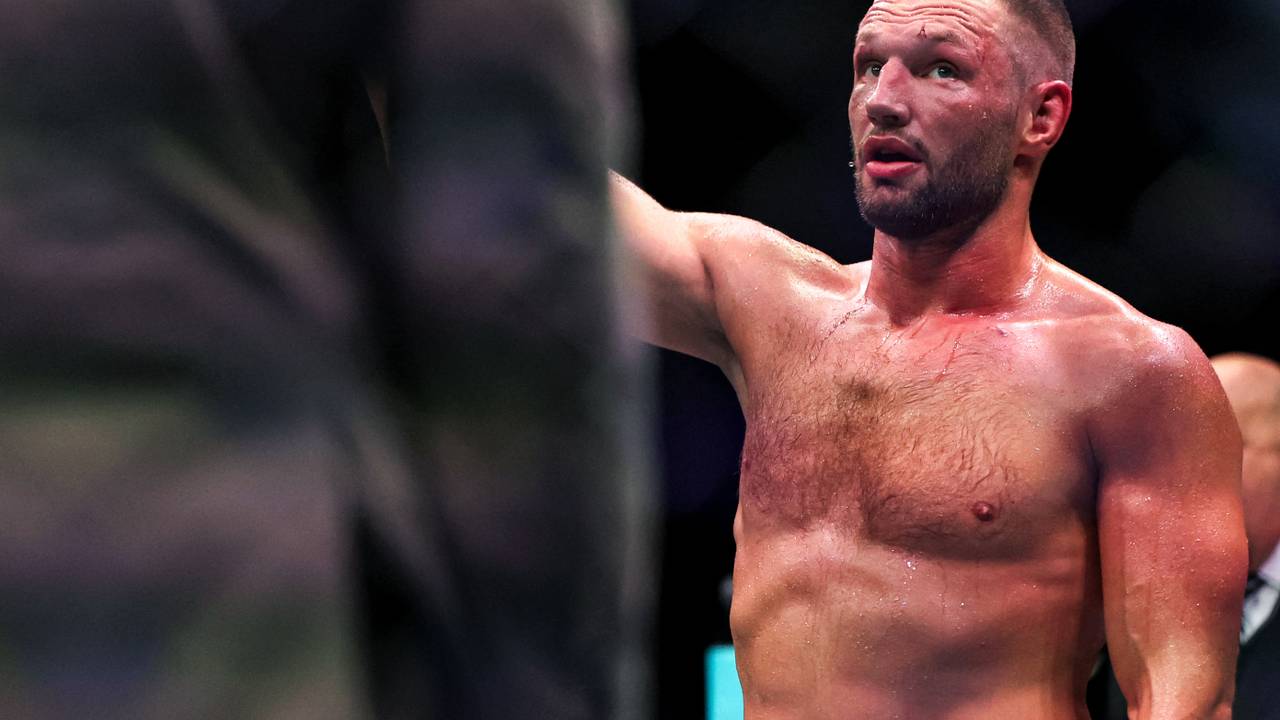 Reinier de Ridder na een eerder UFC- gevecht (foto: via ANP, Fadel Senna / AFP).