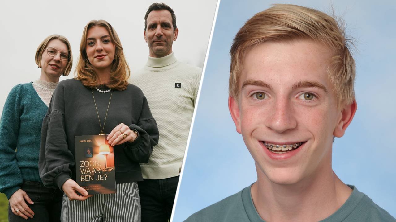 Mirjam, Thirza en Daniël Krol met hun boek 'Zoon, waar ben je?', over de vermiste Yoran Krol uit Sleeuwijk (foto's: Daniël Krol)