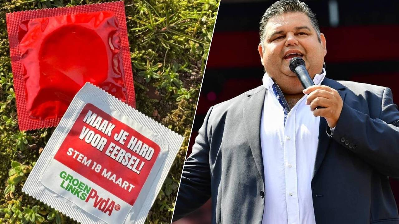 Condooms en Django Wagner om mensen naar de stembus te halen (Foto's: privéarchief en Jack Brekelmans(