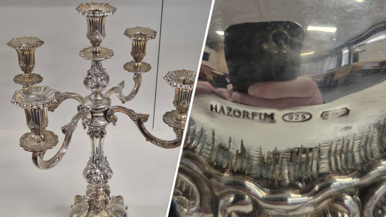 De zilveren kandelaar bij Het Goed (foto: Hans van den Born / Het Goed)