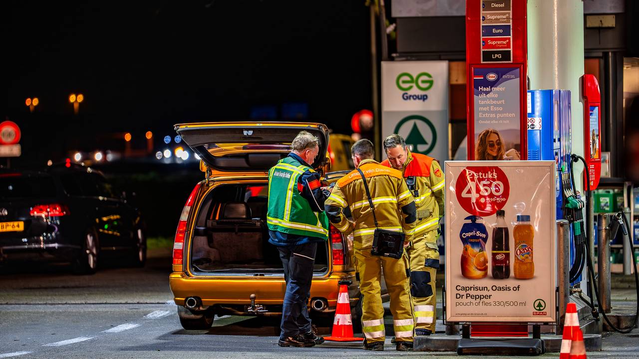 Brandweer zet tankstation af omdat LPG-tank niet gesloten kan worden