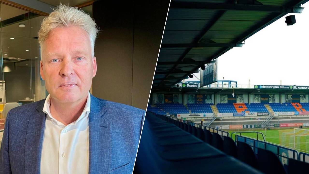 Burgemeester Mark Buijs en het stadion van RBC (foto's: Omroep Brabant en RBC).