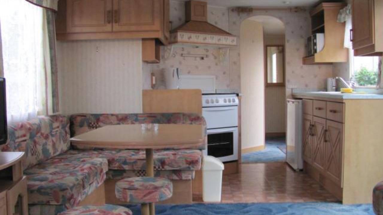 De inrichting van een bungalow op de voormalige camping Bovensluis (foto: Recreatiepark Bovensluis)