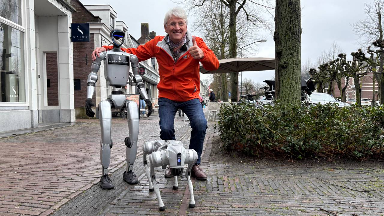 Deze robots lokken mensen naar de stembus in Oisterwijk (Foto: Imke van de Laar)