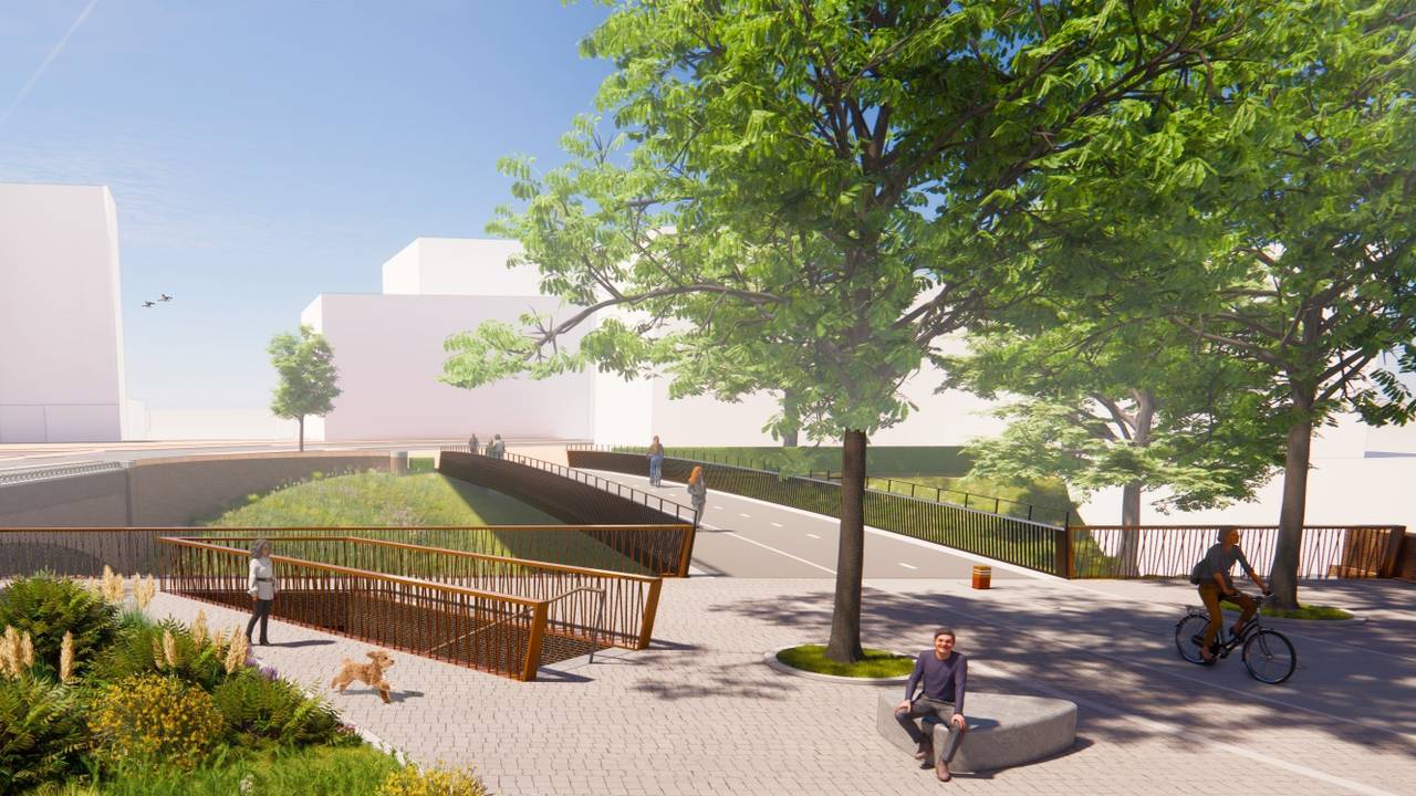 Zo gaat de omgeving eruitzien (foto: gemeente 's-Hertogenbosch).