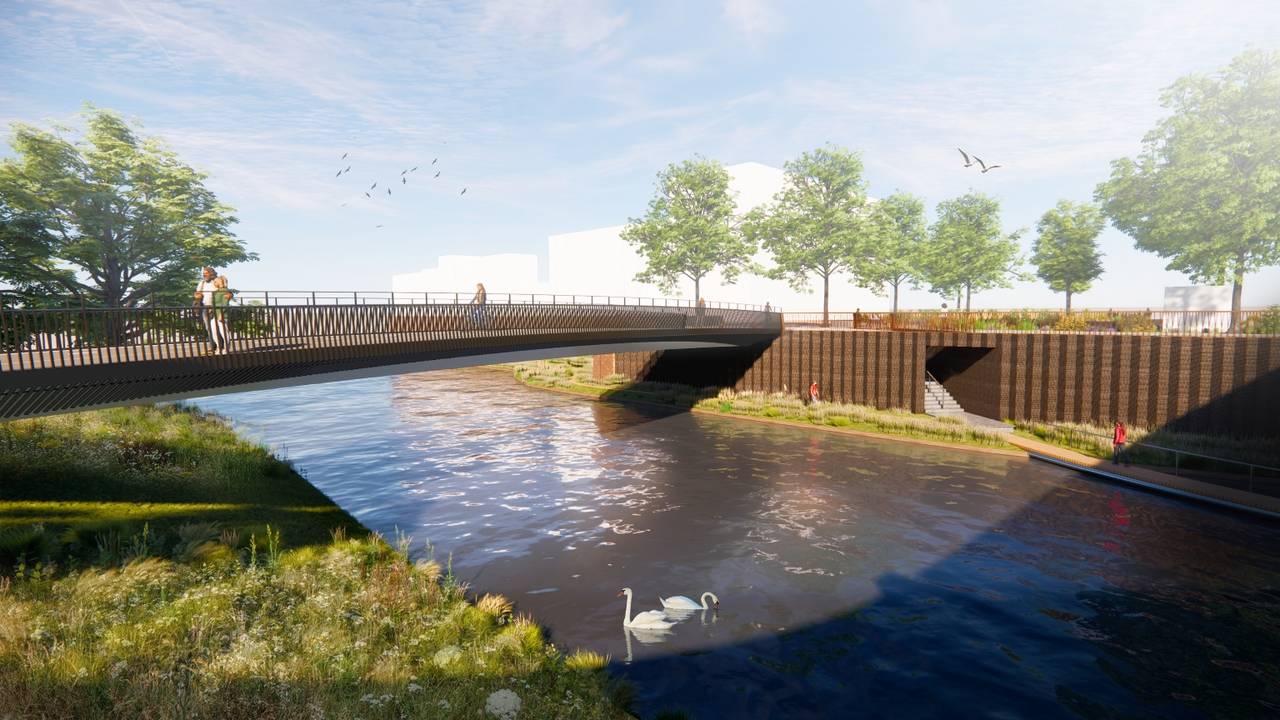 De nieuwe brug (foto: gemeente 's-Hertogenbosch).