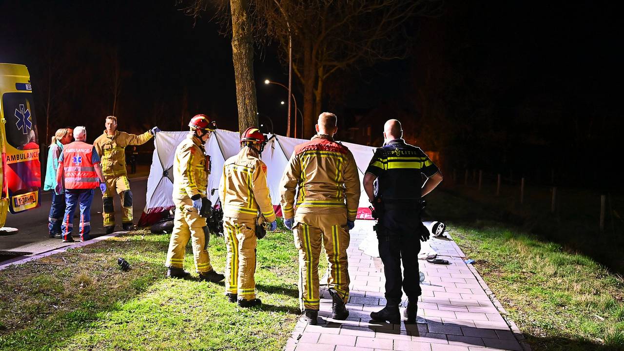 Motorrijder om het leven gekomen bij ongeluk in Valkenswaard (foto: Rico Vogels / Persbureau Heitink).