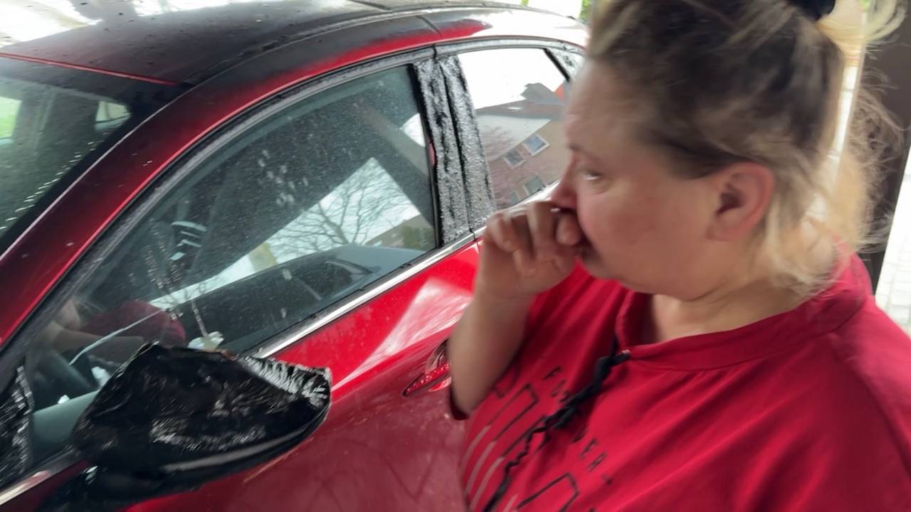 Buurvrouw heeft veel schade na brand in Breda (foto: Omroep Brabant).