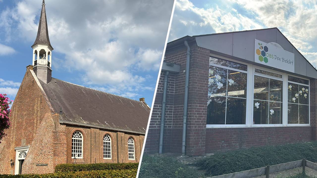 De kerk en school werden afgewezen als stemlokaal (foto: Niek de Bruijn/Omroep Brabant)