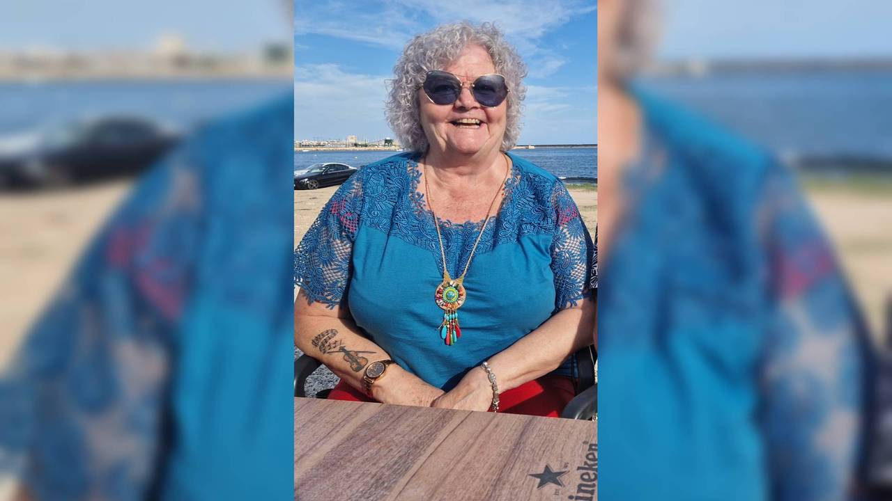 Zon, regen of vriesweer, Mieke doet het liefst nooit meer lange mouwen aan (Privéfoto).