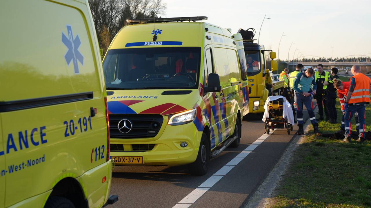 kop-staartaanrijding bij Loon op Zand (foto: Erik Haverhals / Persbureau Heitink).