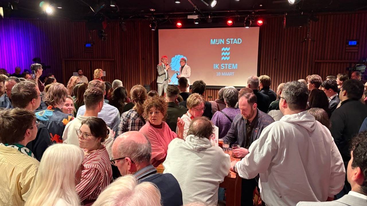 Eindhoven wacht op de uitslagen (foto: Omroep Brabant).