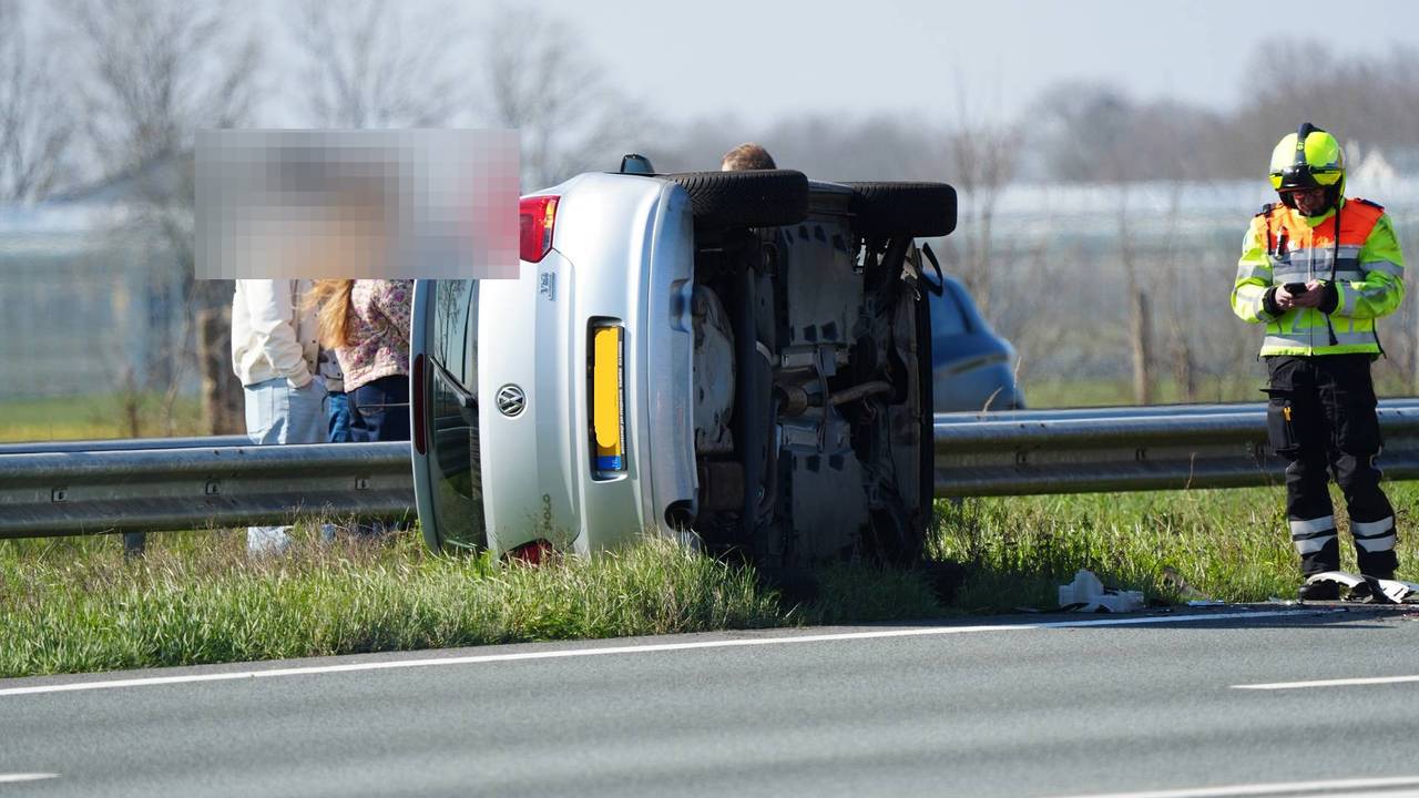 Ongeluk A58 (foto: Jeroen Stuve/Persbureau Heitink).
