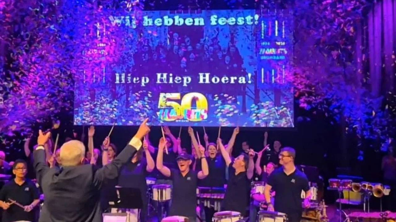 Drumband Maurits met muzikanten met een beperking vierde hun 50-jarig jubileum (foto: Drumband Maurits). 