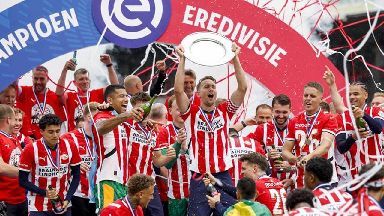 PSV kan voor de derde keer op rij kampioen worden. (Foto: ANP)