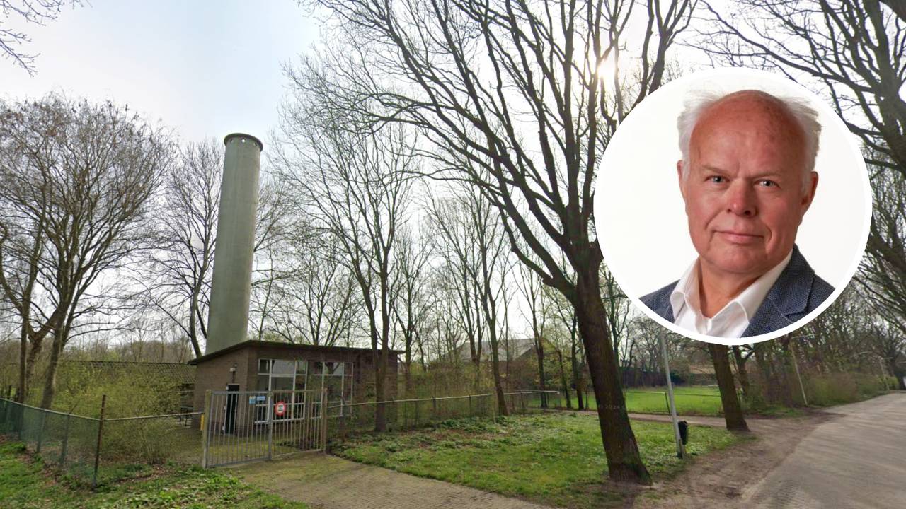 Raadslid Ricus Tiekstra van Groen Drimmelen (VP/D66) wil dat het 'stronttorentje' in Made behouden blijft (foto's: Google Streetview en Gemeente Drimmelen)