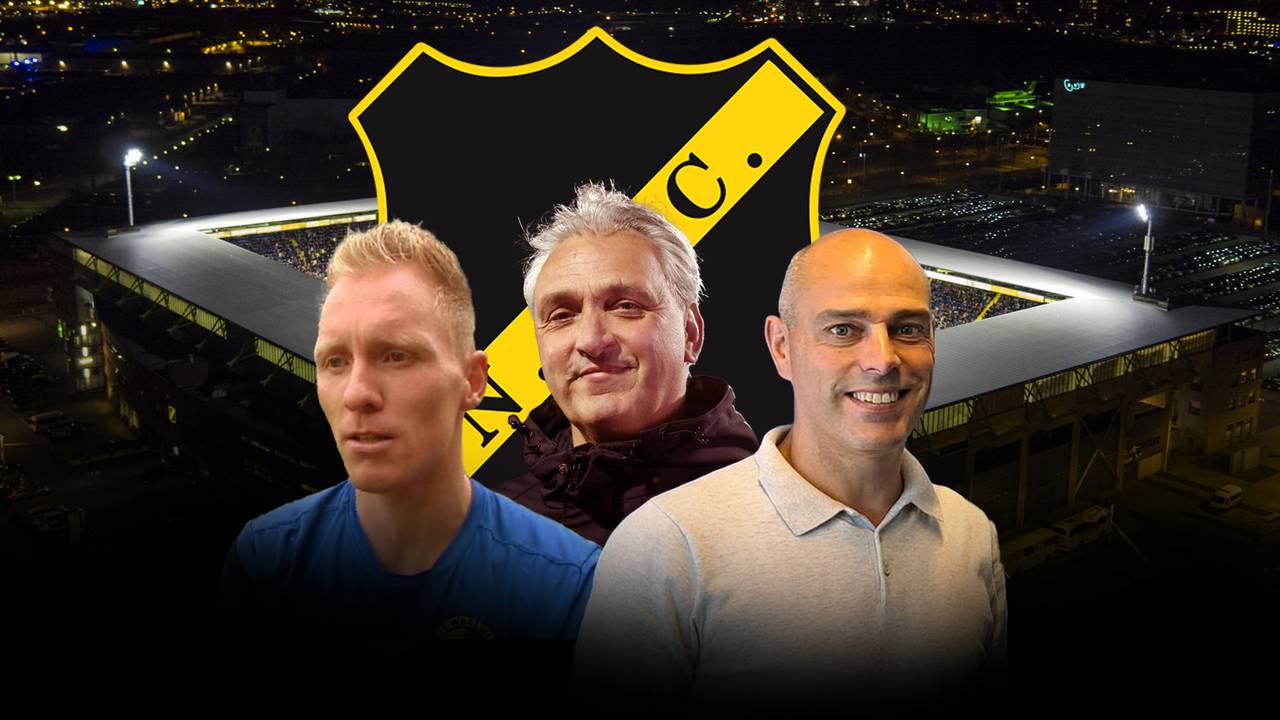 Oud NAC' ers Henrico Drost, Robert Maaskant en Anthony Lurling.