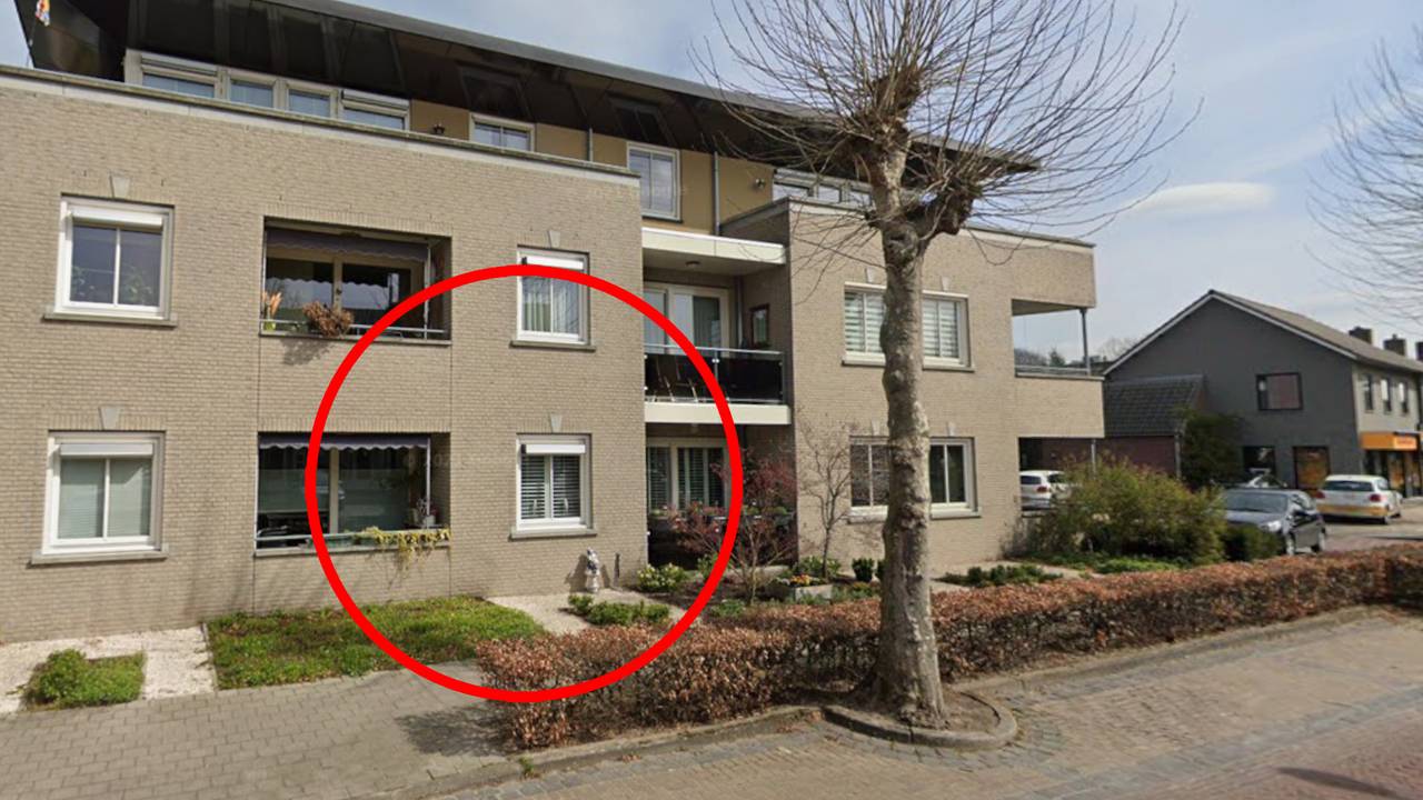 Bij dit appartement reed de auto naar binnen (beeld: Google Maps).