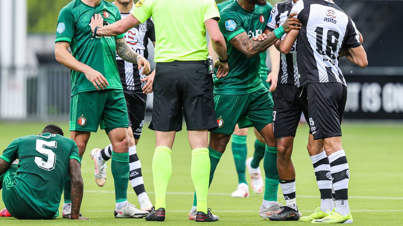 Een opstootje tijdens een voetbalwedstrijd (foto ter illustratie: ANP).