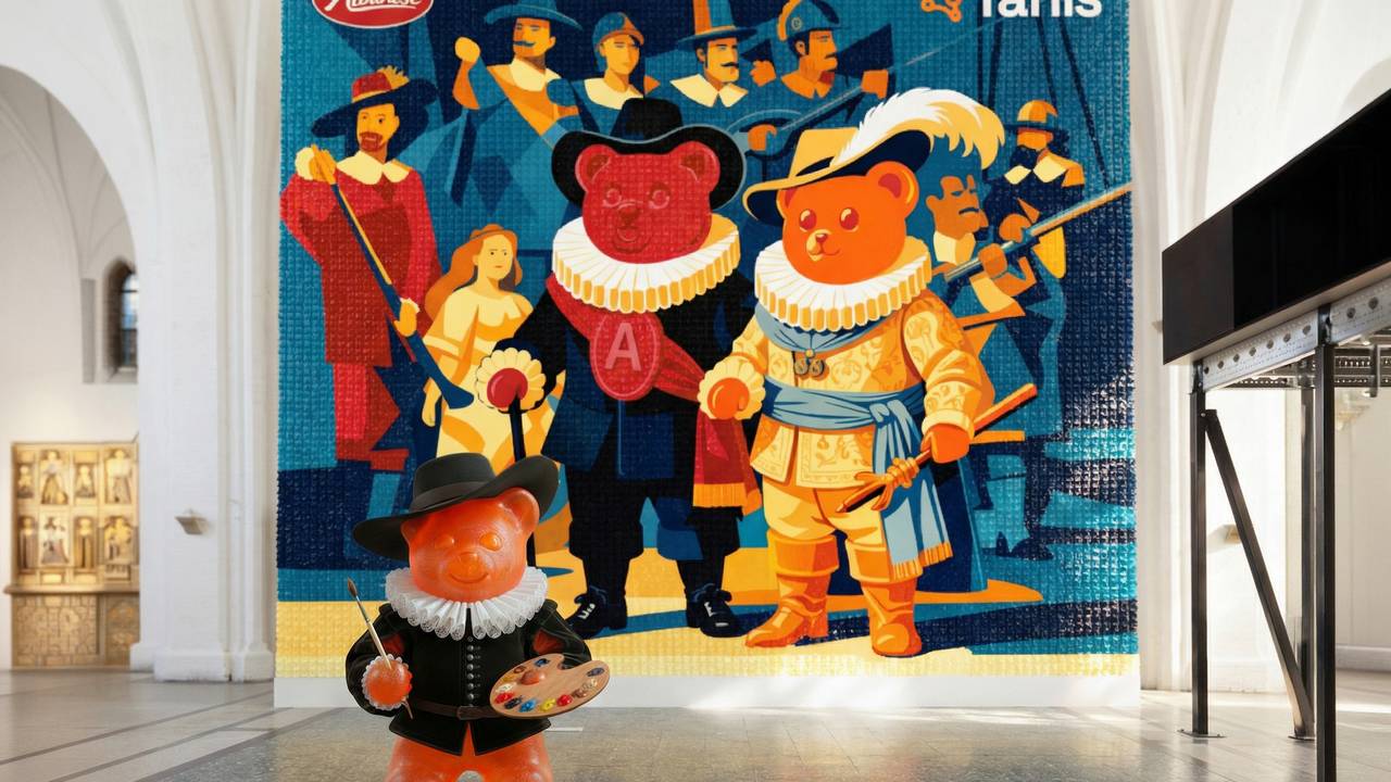 Het ontwerp van het schilderij (foto: Tanis).