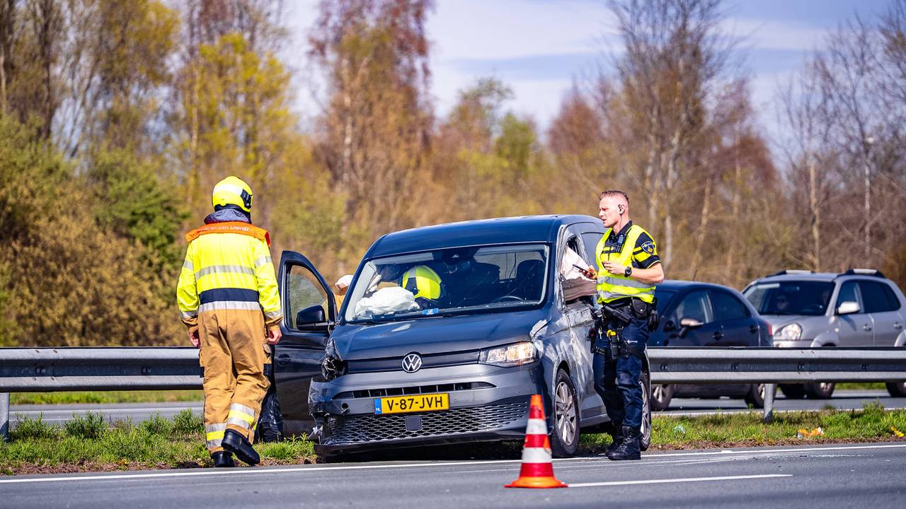 Dik uur vertraging op A50 bij Veghel door ongeluk