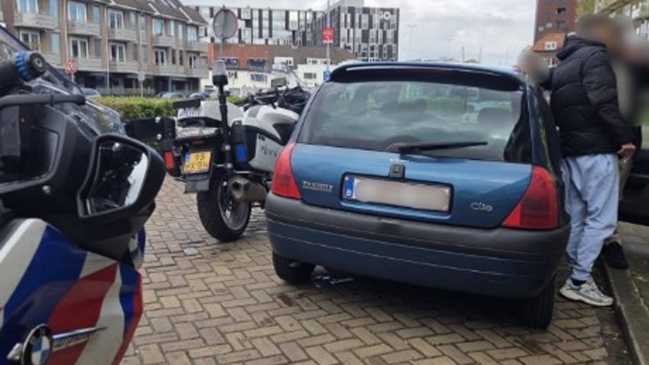 De man werd in Eindhoven opgepakt (foto: verkeerspolitie Oost-Brabant).